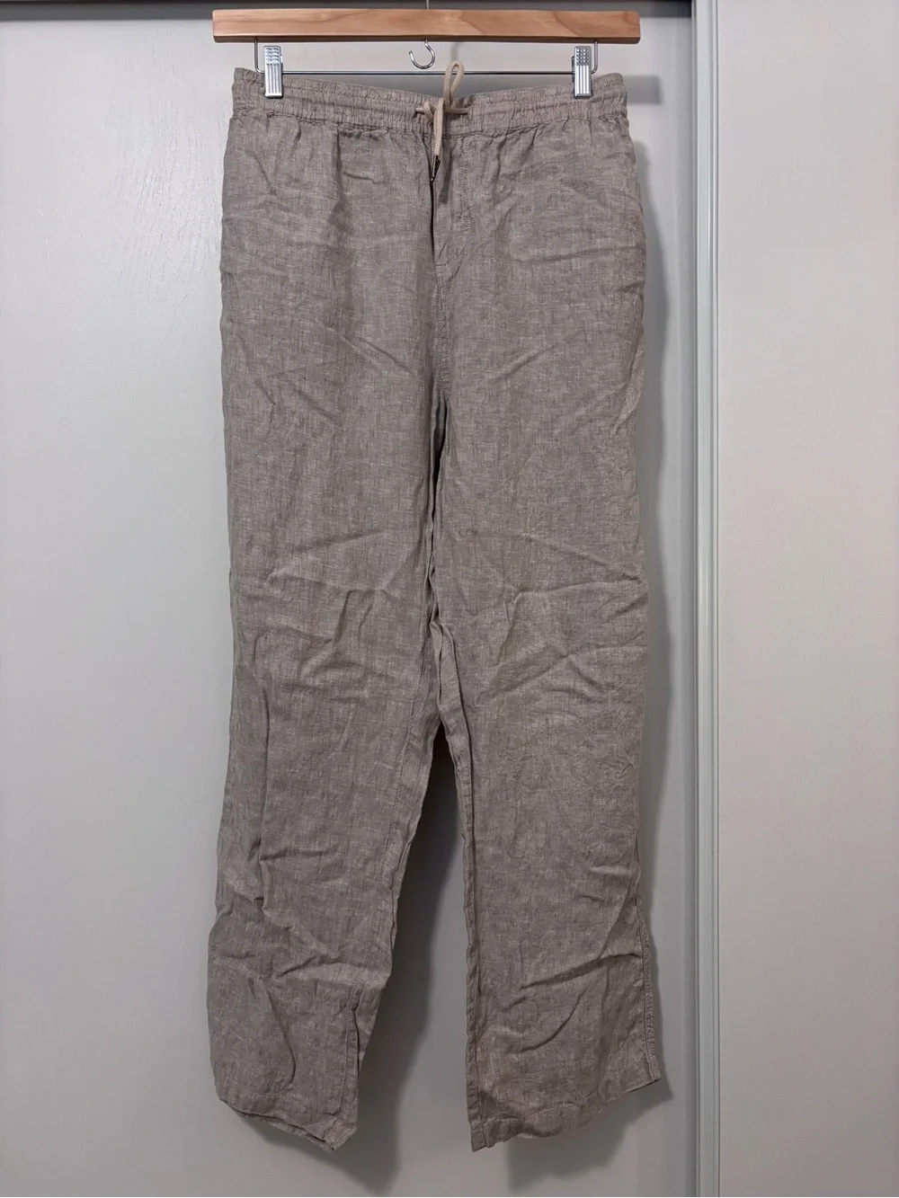 Quince Mens 100% European Linen Drawstring Beach Pants 32” Size XXL Flax Luxury